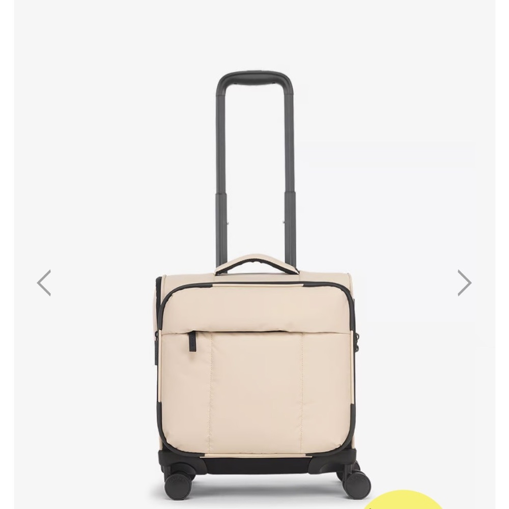 CALPAK Luka Soft-Sided Mini Carry-On Luggage in Oatmeal